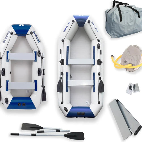 Home Deluxe Pike Small Schlauchboot 230 cm 3 Personen inkl. Motor 480W – Set mit Paddel & Pumpe